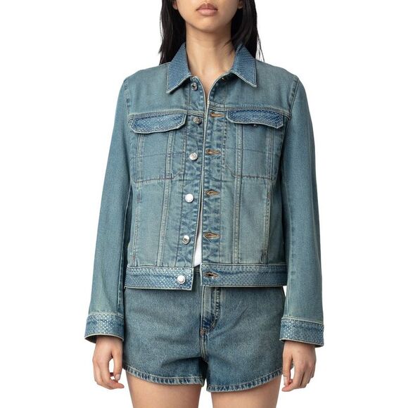 Zadig & Voltaire Jackets & Blazers - Zadig & Voltaire Womens Kioky Denim Jacket